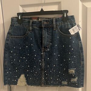 Jean shirt with bling, new with tags